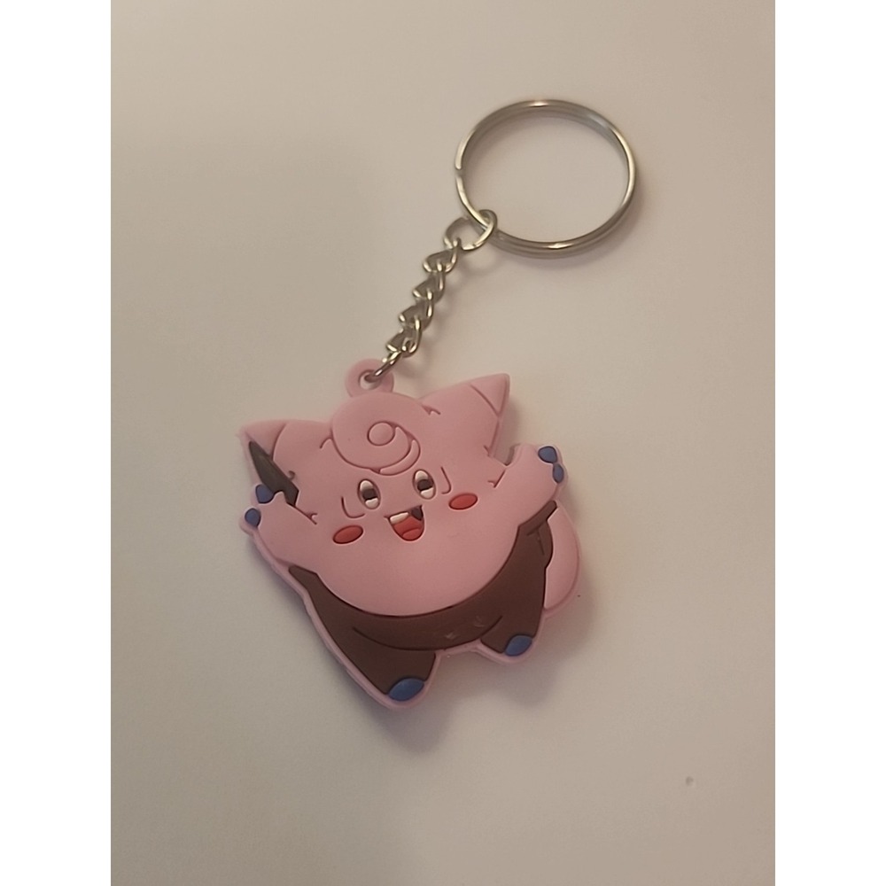 Small Clefairy Pokémon‎ 2 Sided Rubber Keychain